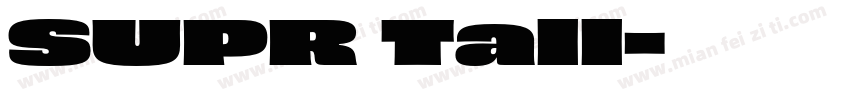 SUPR Tall字体转换